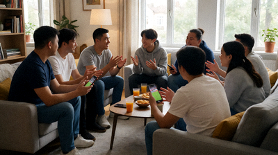 球迷在社区板块中讨论比赛话题和分享观点的社交场景